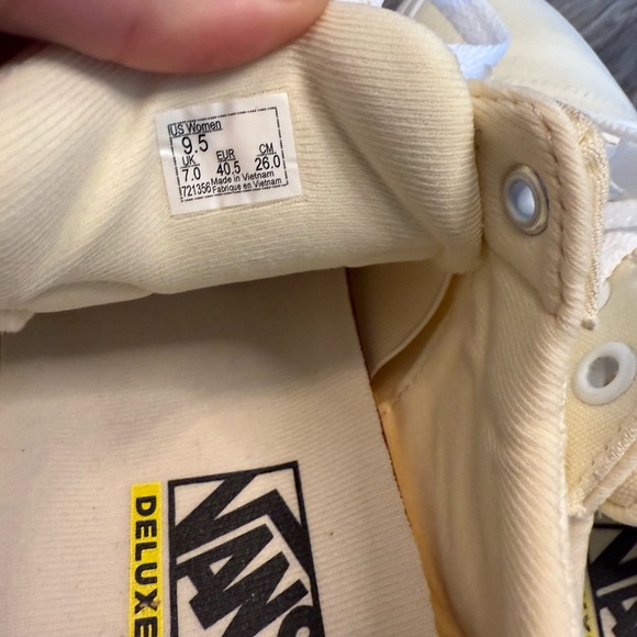 EUC Vans Ward DX Skate Shoes Women Size 9.5 Yellow - Picture 7 of 11